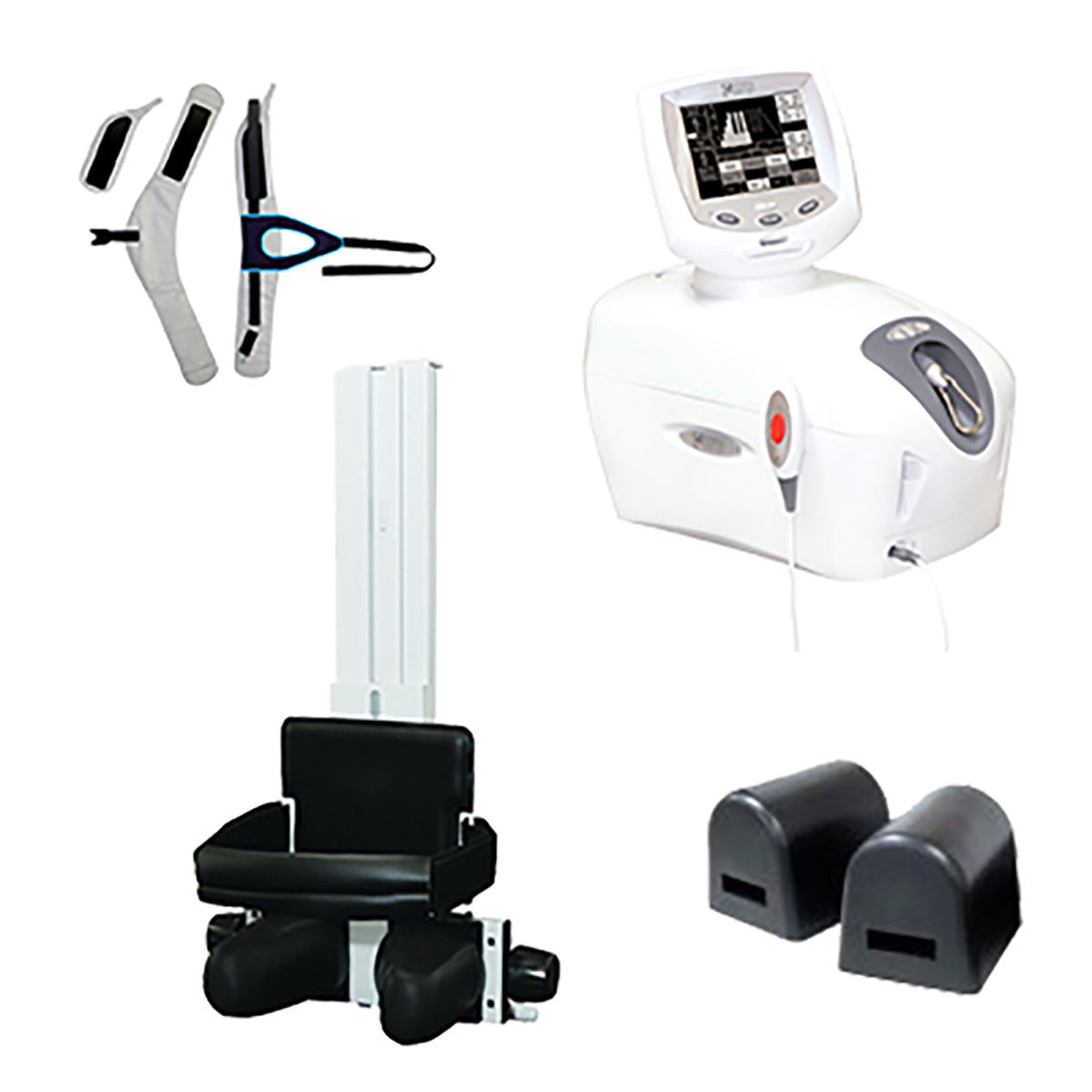 Chattanooga Traction Kit, TX Traction Unit, Quickwrap Belt, Saunders Cervical w/ Knee Bolster Set