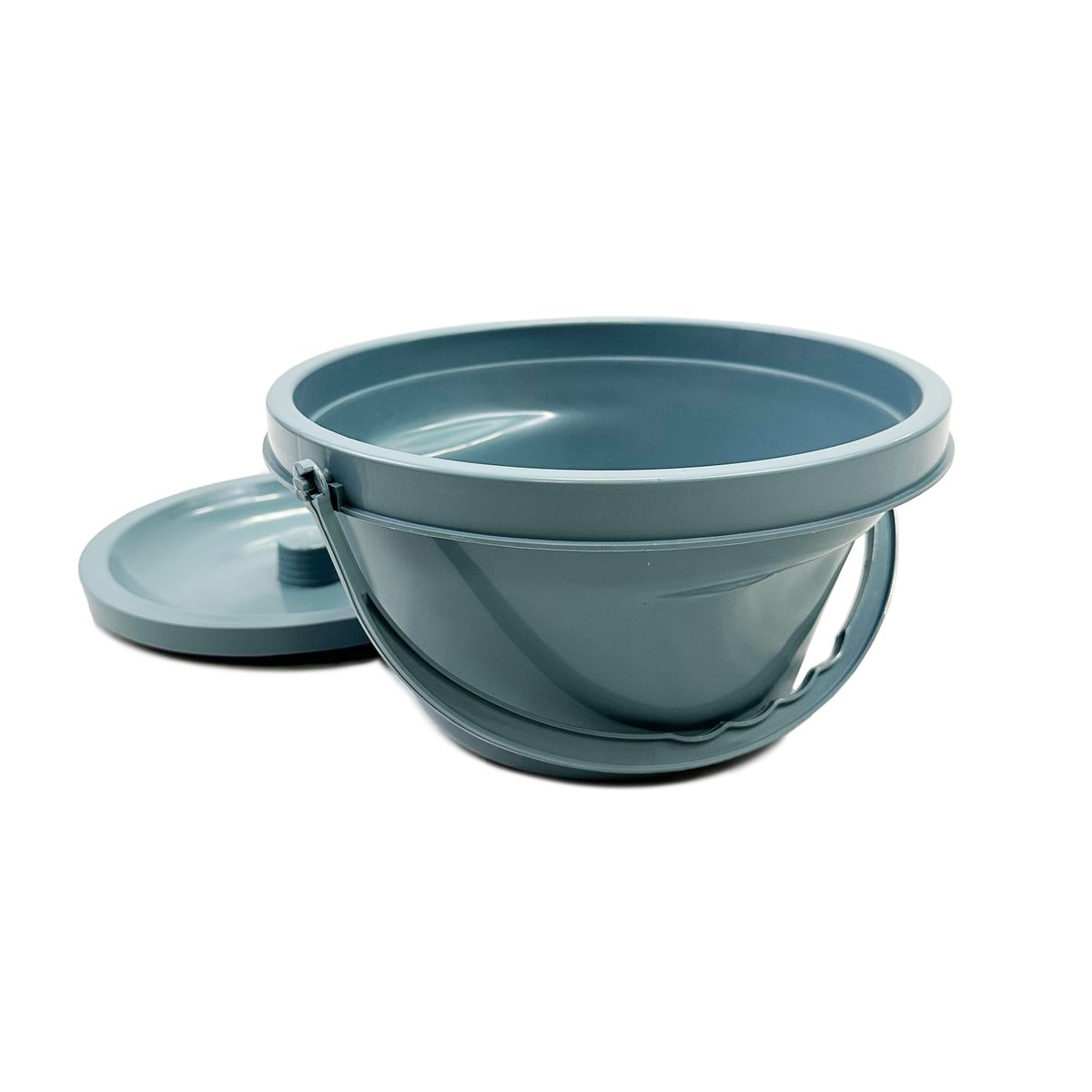 Mobile Patient Lift Commode Pail with Lid &amp; Handle