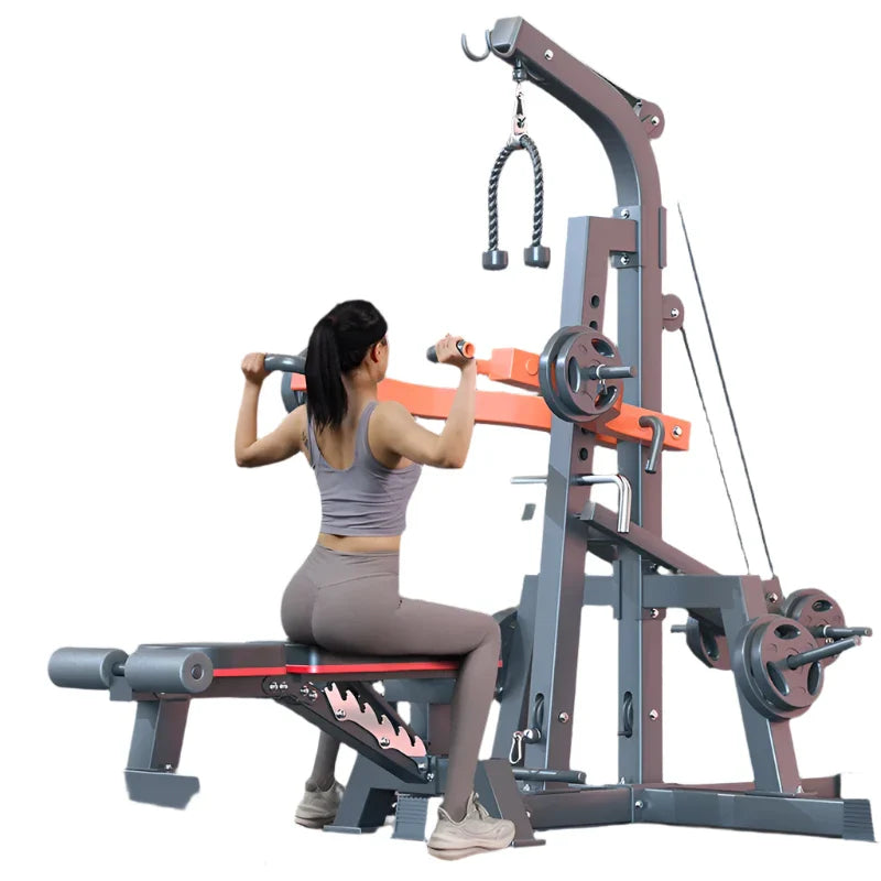 Multi-Functional Squat and Pull-Down Machine