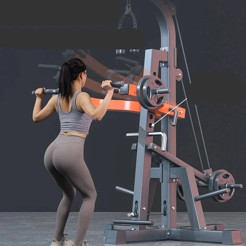 Multi-Functional Squat and Pull-Down Machine