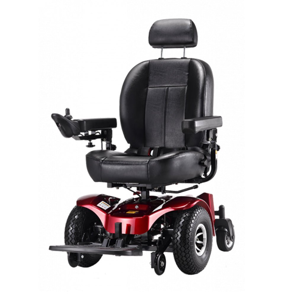 Freerider USA Apollo II 33/50AH Heavy Duty 2WD All Terrain Electric Powered Wheelchair, 470LBS (SAK95861)