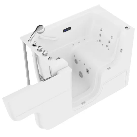 Wheelchair Access Walk In Tub with Massage and Air Jets - ANZZI Fully Loaded 2953WCLWD