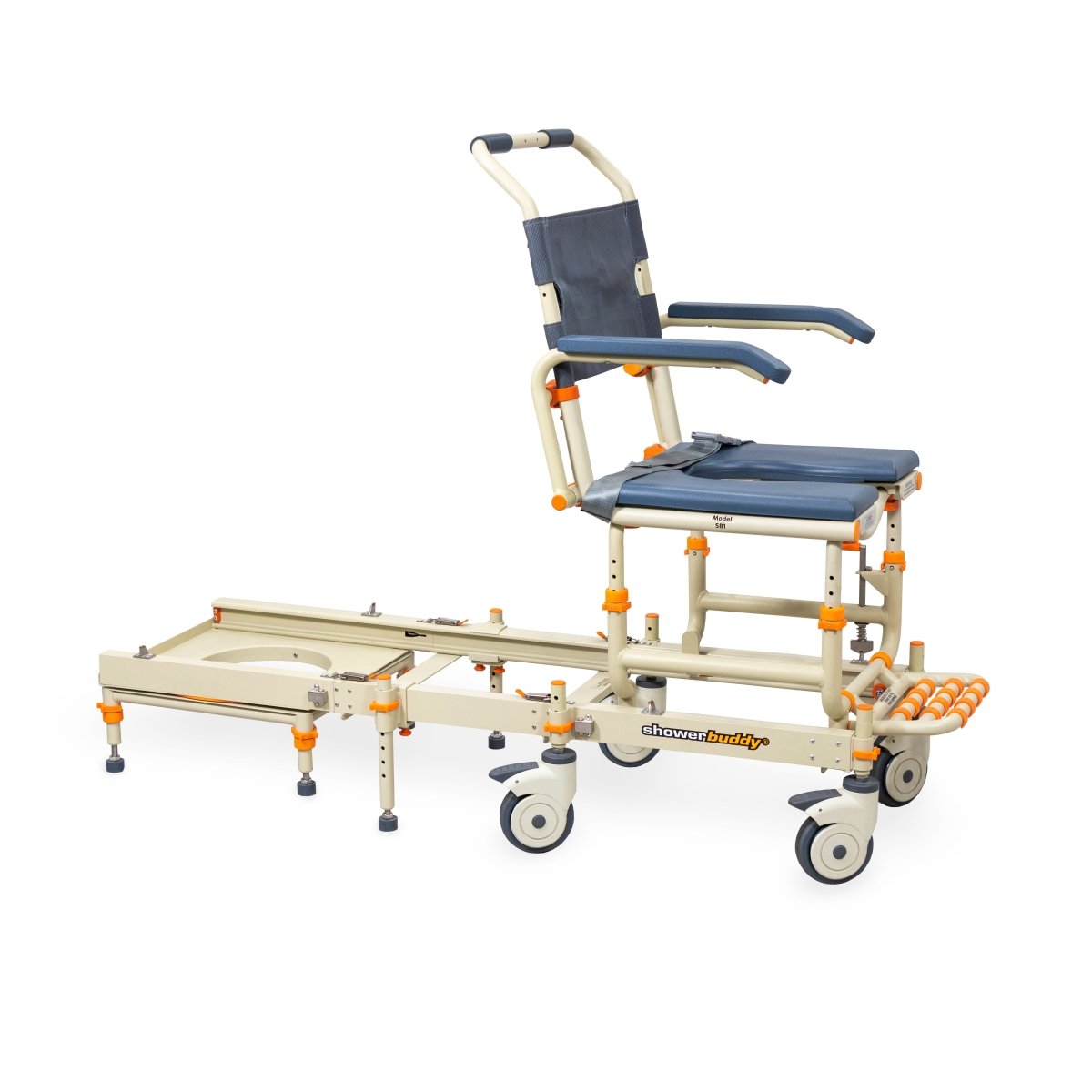 Rolling Shower Chair for Standard Showers | Gets over the threshold