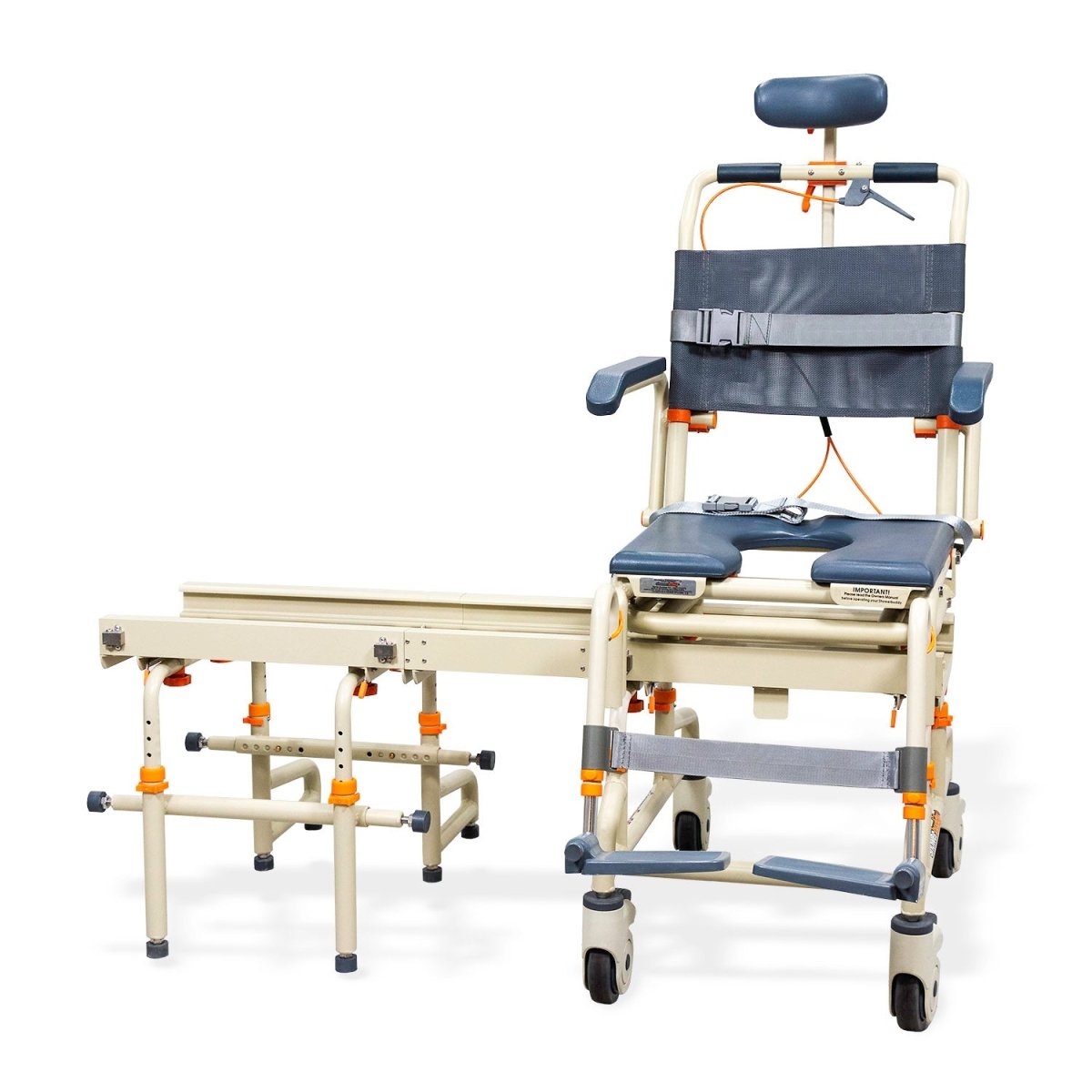 Tub Buddy Shower Chair Over the Bath with Tilt